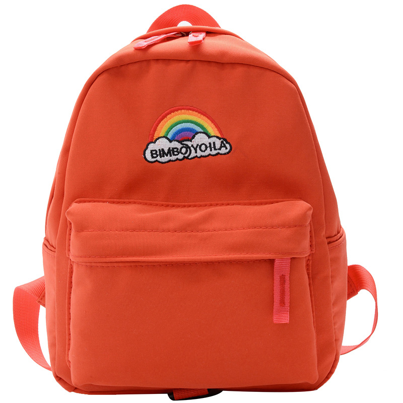 Korean-style children's small schoolbag, cute rainbow, anti-wandering backpack for toddlers and babies, lightweight and weight-reducing backpack for boys and girls Item Picture