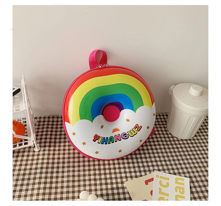 Customized wholesale of cartoon hard shell schoolbags for kindergartens, small backpacks for children and babies, and fruit eggshell gift bags for boys and girls details Picture