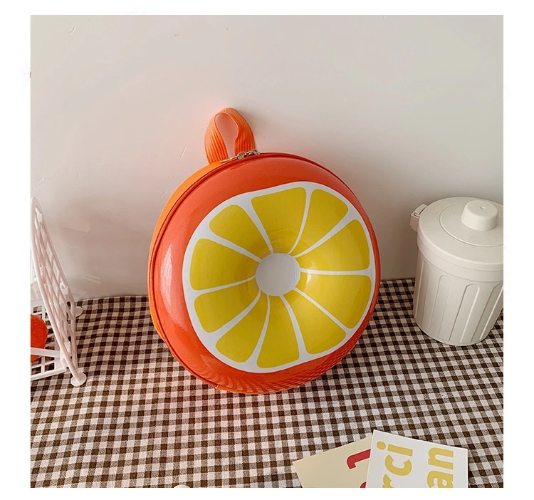 Customized wholesale of cartoon hard shell schoolbags for kindergartens, small backpacks for children and babies, and fruit eggshell gift bags for boys and girls Item Picture