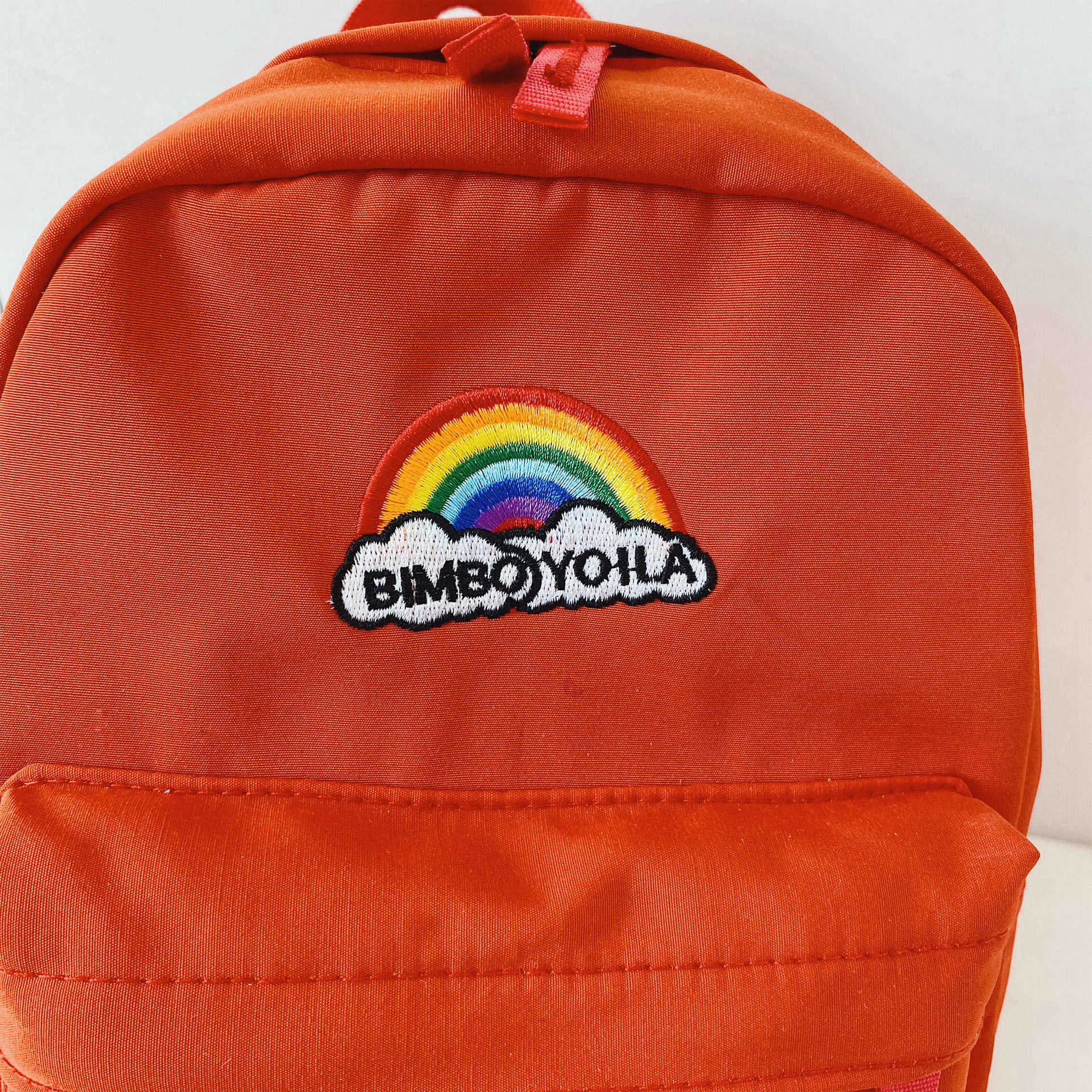 Korean-style children's small schoolbag, cute rainbow, anti-wandering backpack for toddlers and babies, lightweight and weight-reducing backpack for boys and girls Specification image