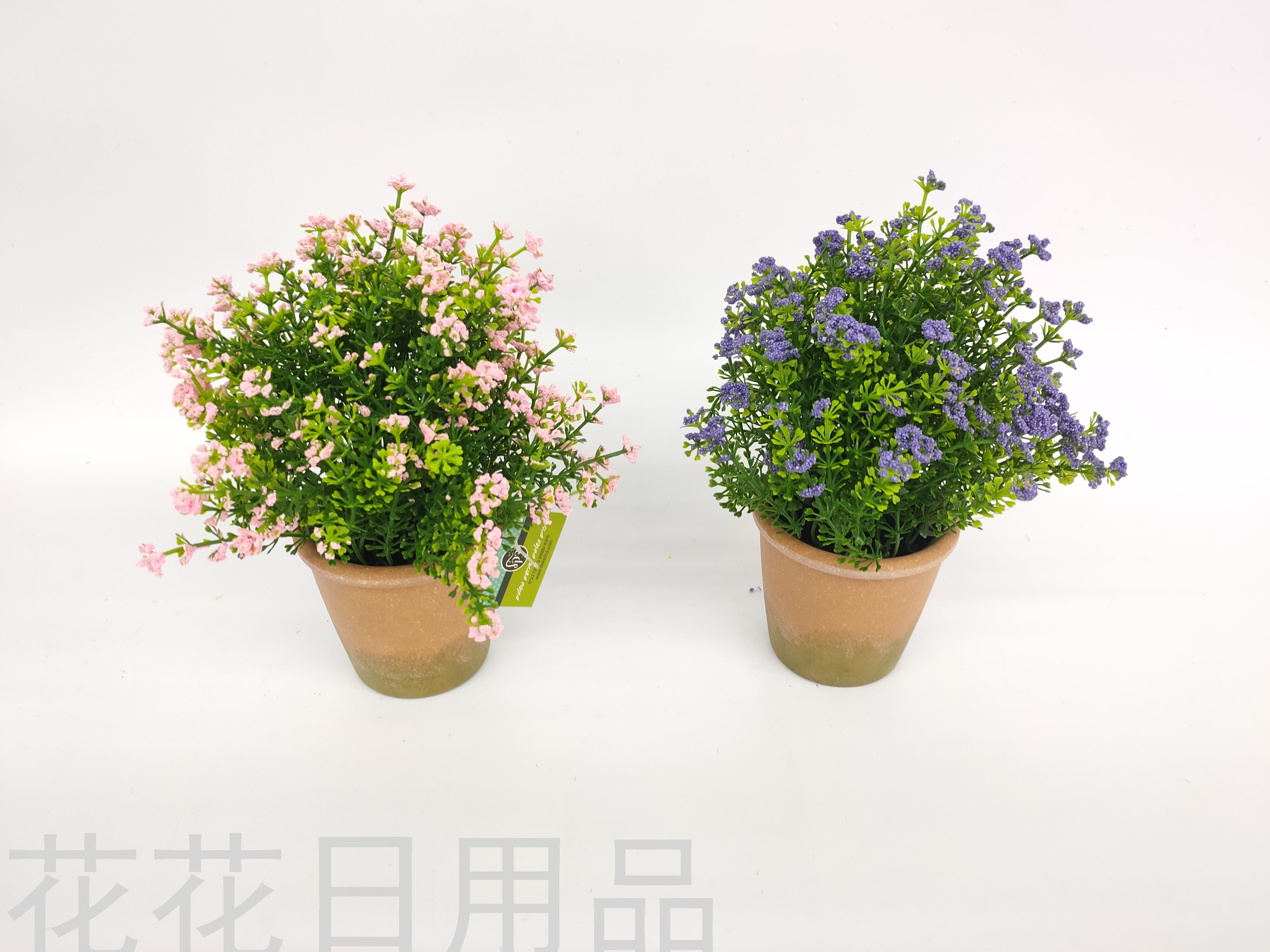 New coffee pot lavender bubble grass imitation bonsai decoration bonsai fake flowers