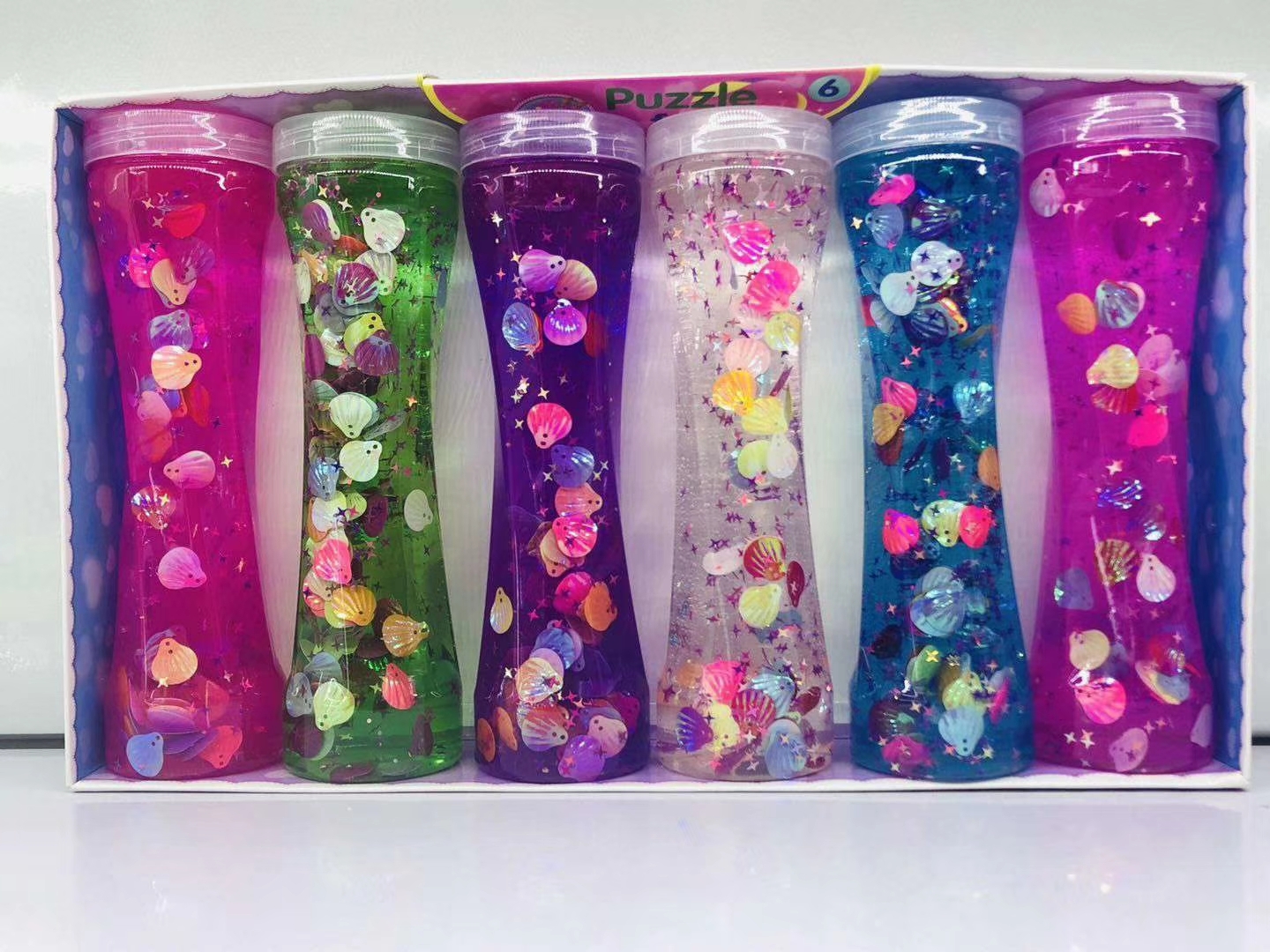 高透起泡胶亮片水晶泥越玩越大戳戳泥解压史莱姆玩具厂家批发