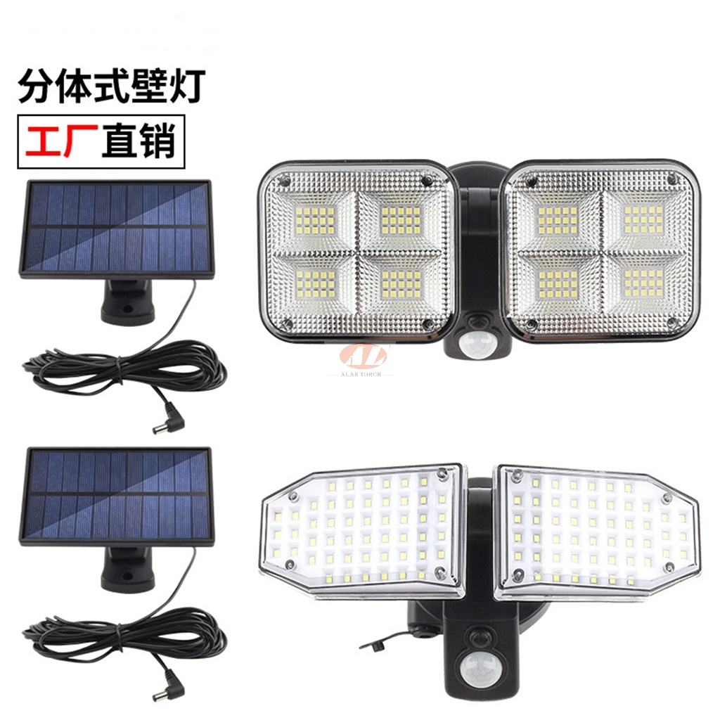 New solar light human sensing garden light LED separate wall light outdoor waterproof household garage light thumbnail