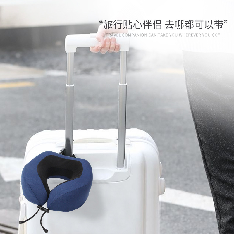Cross-border wholesale portable sleeping and nap pillows, travel three treasures, airplane neck protectors, memory foam U-shaped pillows customization Specification image
