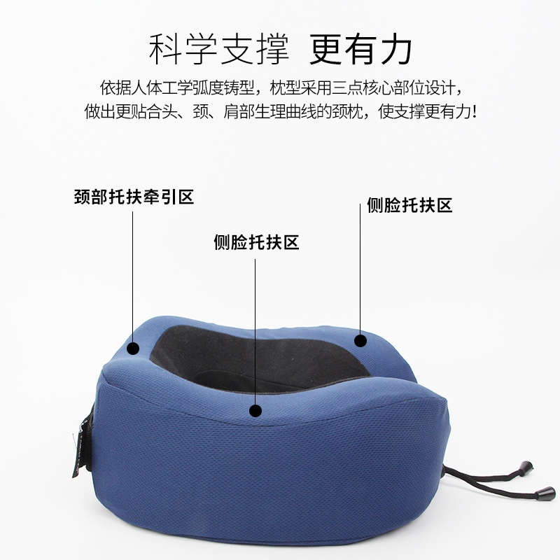 Cross-border wholesale portable sleeping and nap pillows, travel three treasures, airplane neck protectors, memory foam U-shaped pillows customization Application Scenario