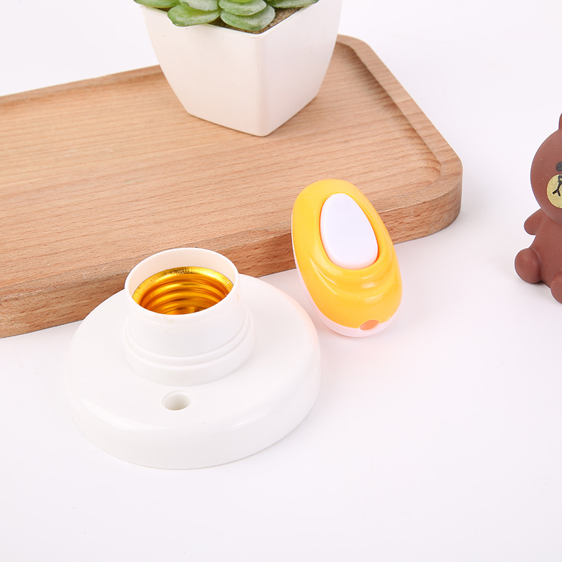 Hot-selling product: Lamp socket switch set, circular screw-type lamp socket, hand-held bedside switch combination, binary supply details Picture