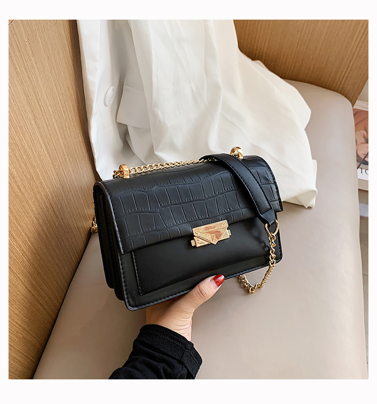 A tripod bag trend women's bag 1802 women's bag new trend versatile single shoulder bag chain bag