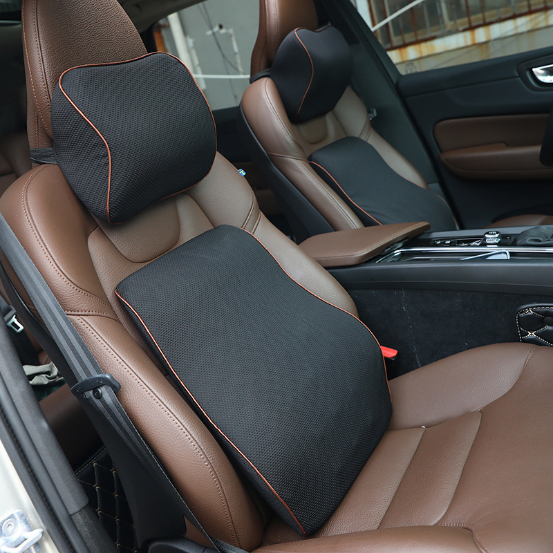 按摩护腰靠垫加记忆棉美臀坐垫组合餐椅车载办公室防痔疮组合套装详情图2