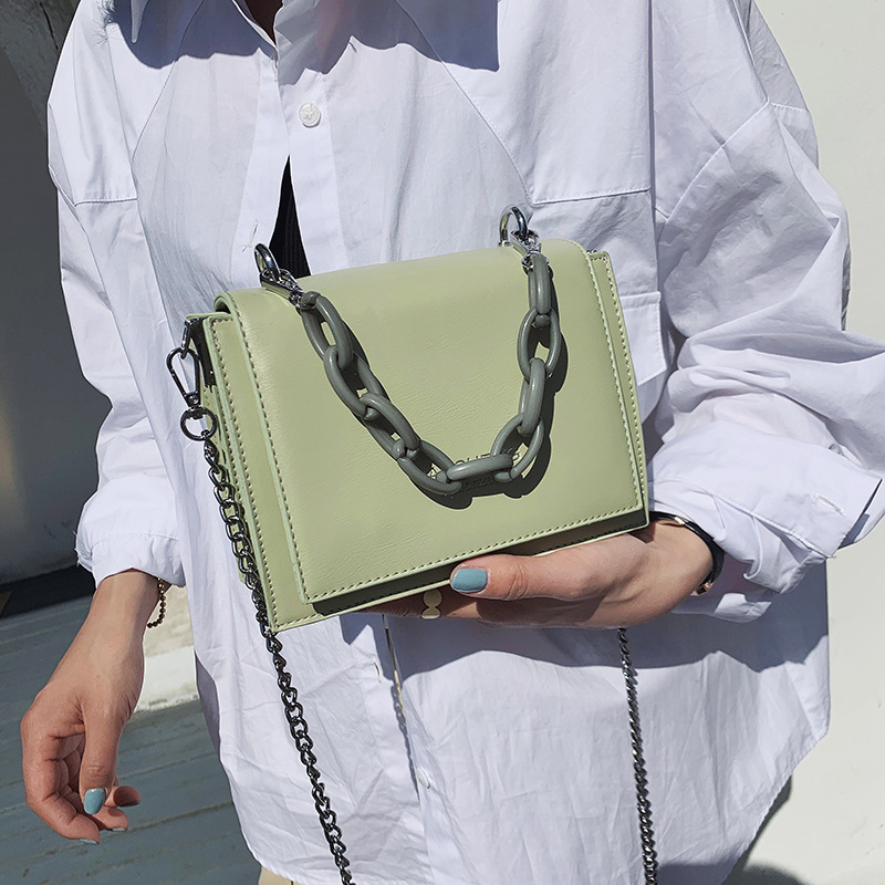 春夏小包包女2021新款韩版潮简约链条包女包学生单肩斜挎小方包