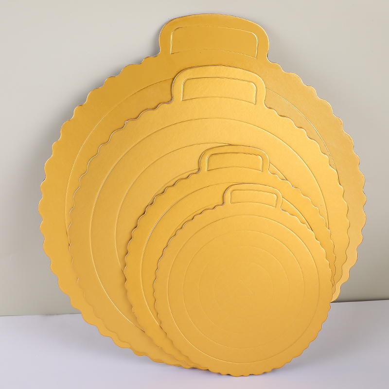 蛋糕垫圆形4 6 8 10 12 金色蛋糕硬纸垫 金卡 生日蛋糕底托