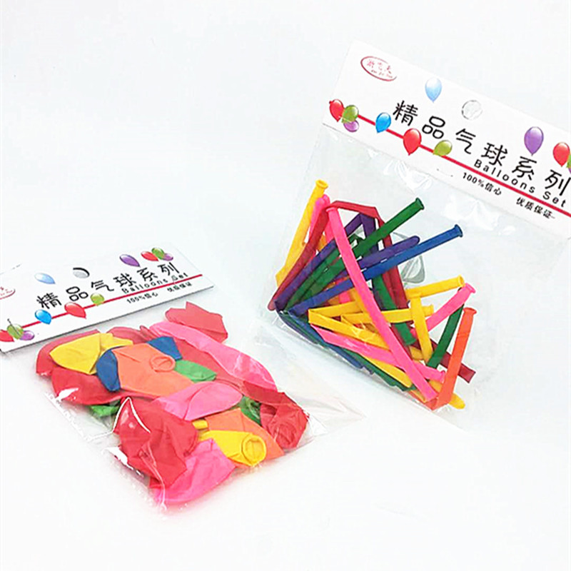 Factory direct sales of bagged magic balloons, twist balloons, eight-section gourd balloons, and pearl balloons for two yuan details Picture