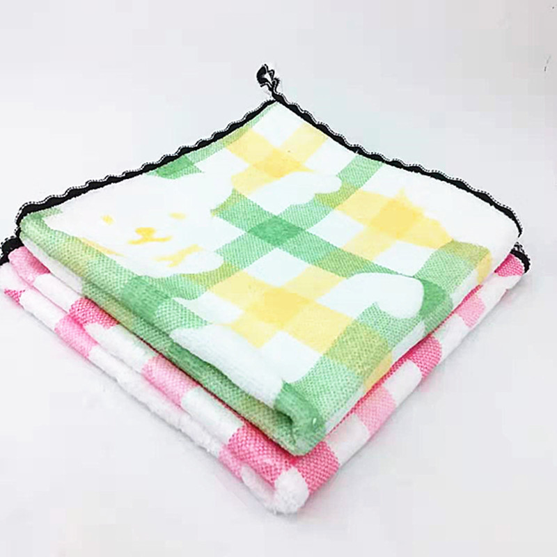 Factory direct sales of 30*30 absorbent jacquard towels, children's towels wholesale at 2 yuan Application Scenario