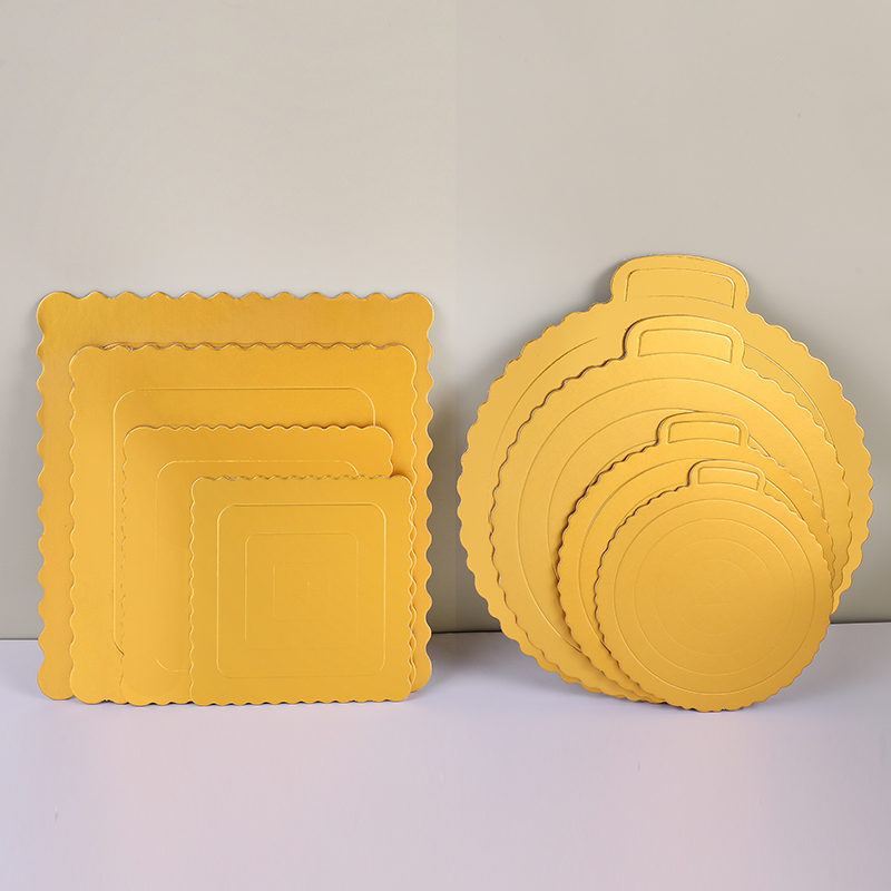 蛋糕垫圆形方形4 6 8 10 12 金色蛋糕硬纸垫 金卡 生日蛋糕底托