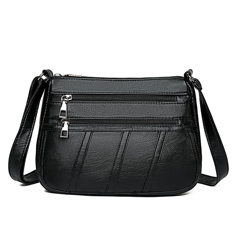 Middle-aged bag Girl 2021 first Edition Korean version Mom large capacity soft leather versatile, elegant and fashionable single-shoulder crossbody bag Item Picture