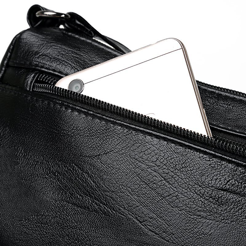 Middle-aged bag Girl 2021 first Edition Korean version Mom large capacity soft leather versatile, elegant and fashionable single-shoulder crossbody bag Specification image