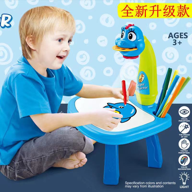 Novel and best-selling projection painting toys, writing drawing board, children's multi-functional writing board, light-emitting cross-border projection drawing board Specification drawing