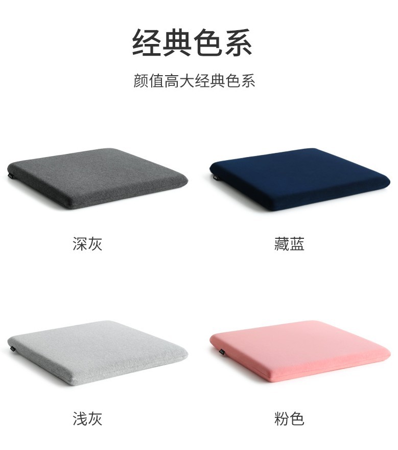 Factory direct sales of slow-rebound memory foam square seat cushions, buttocks cushions, memory foam seat cushions, dining chairs, office chair cushions Item Picture