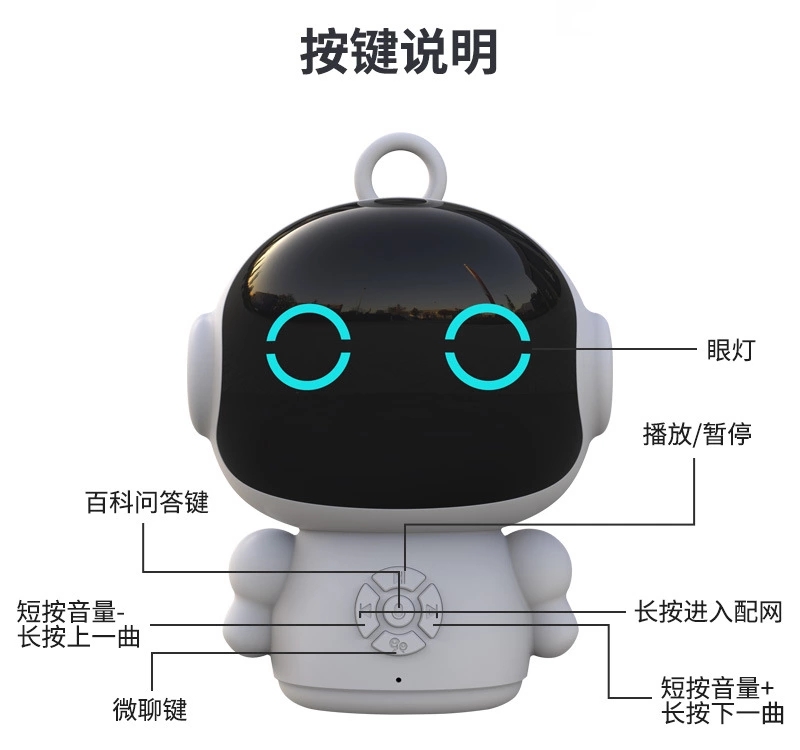 Children's intelligent robot Early Education Singing, Storytelling, Voice Dialogue 2.4G version Application Scenario