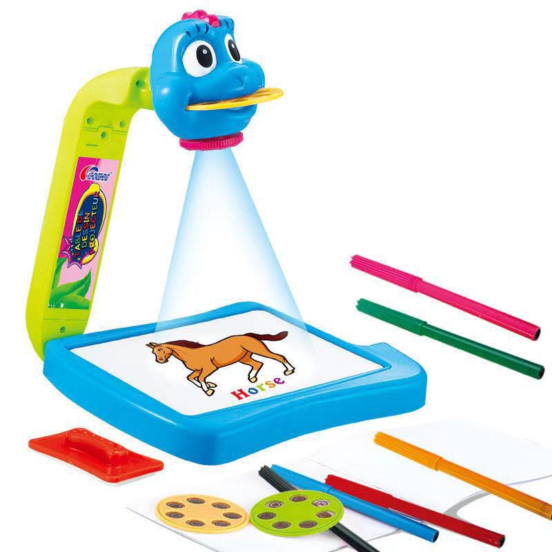 Novel and best-selling projection painting toys, writing drawing board, children's multi-functional writing board, light-emitting cross-border projection drawing board Item Picture