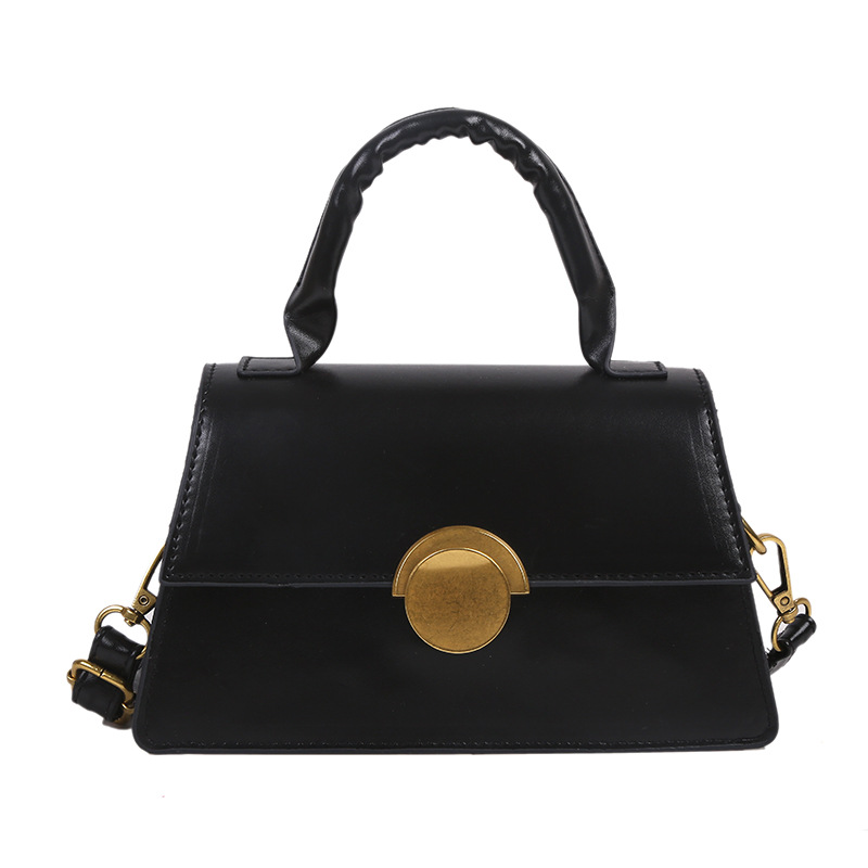 The 2021 new style of bags: Women's trendy and high-quality single-shoulder bag, retro crossbody bag, Korean-style fashionable hand-held small square bag Item Picture