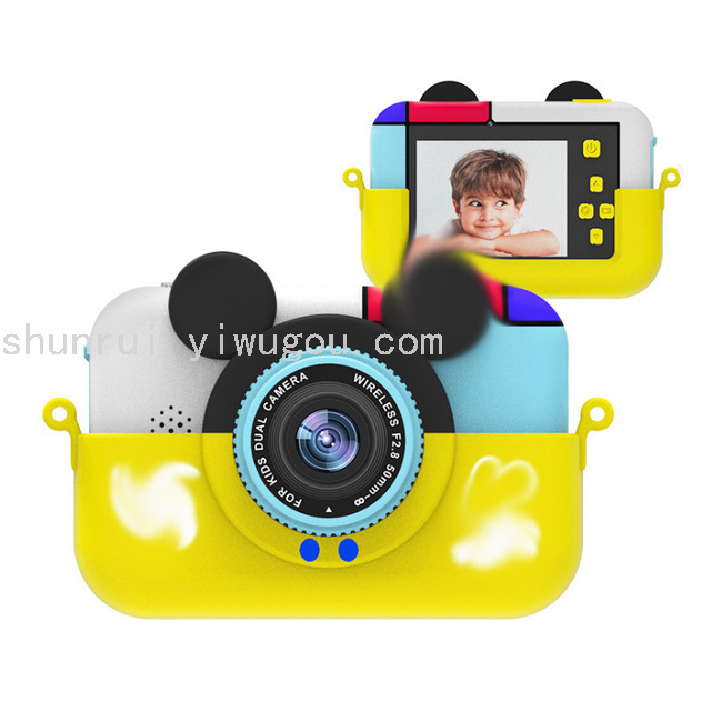 X18 Mickey Mouse Children's Camera 720P high-definition dual-camera cartoon digital camera for kids Specification image