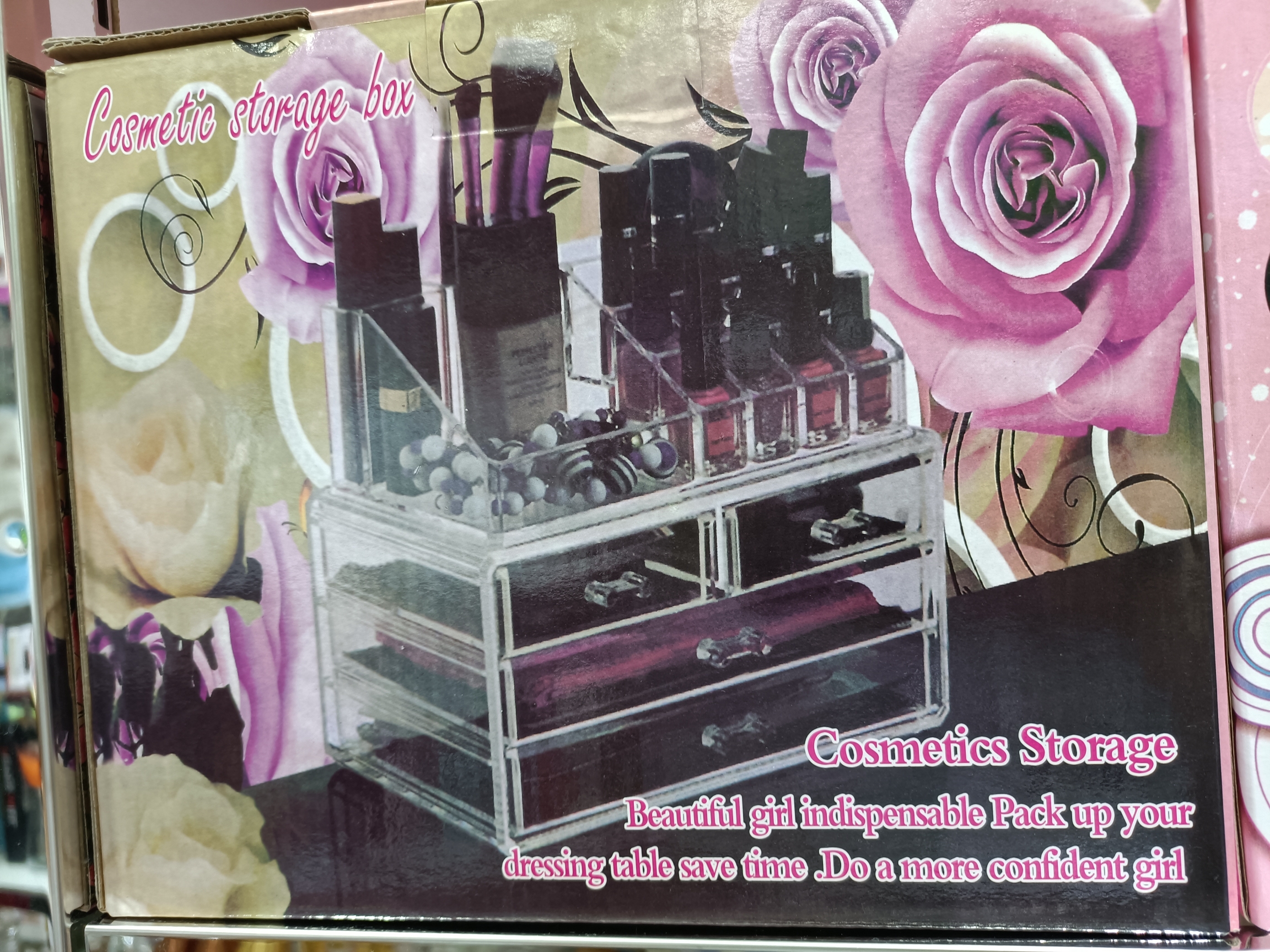 New best-selling cosmetics storage box, desktop organization box, and cosmetics display stand Item Picture