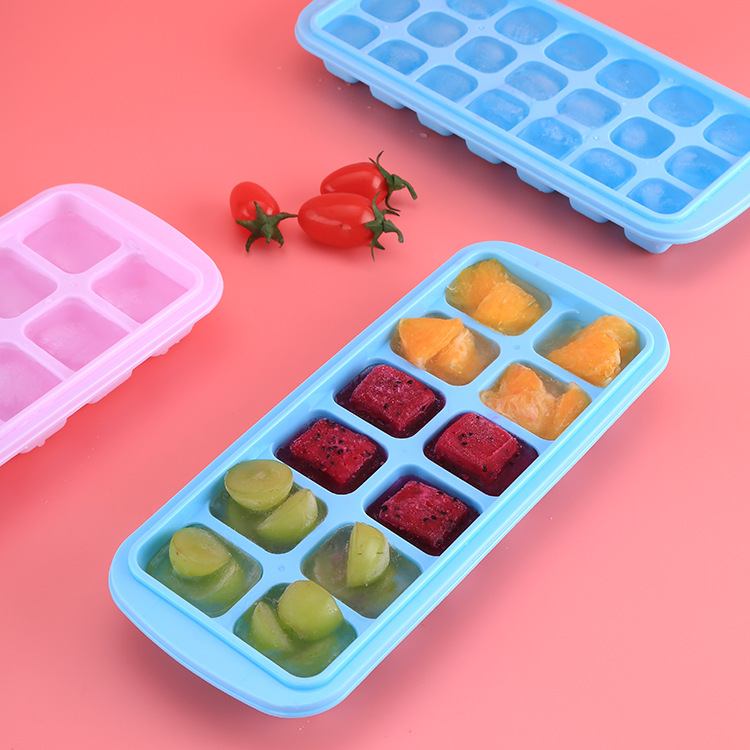 DIY ice cube cube tray with lid for ice-making box without flavor mixing, ice cube tray mold Specification image