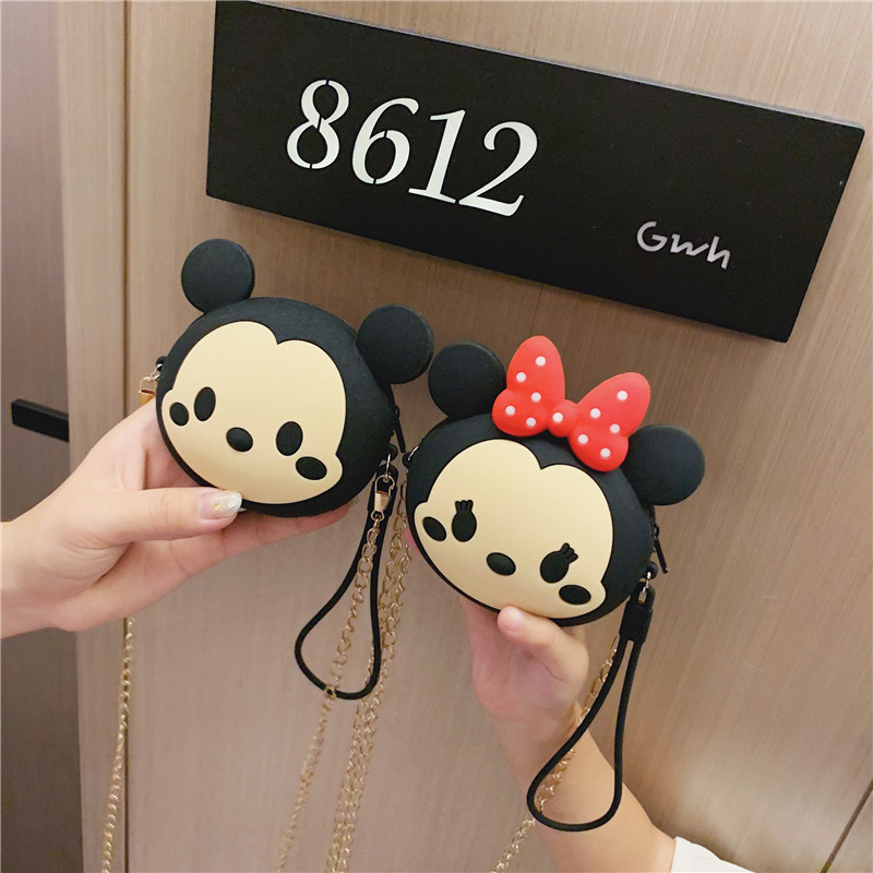 Mini mini bag, new Korean children's style 2020 chain single-shoulder crossbody bag, cute cartoon round bag for girls, trendy Specification image