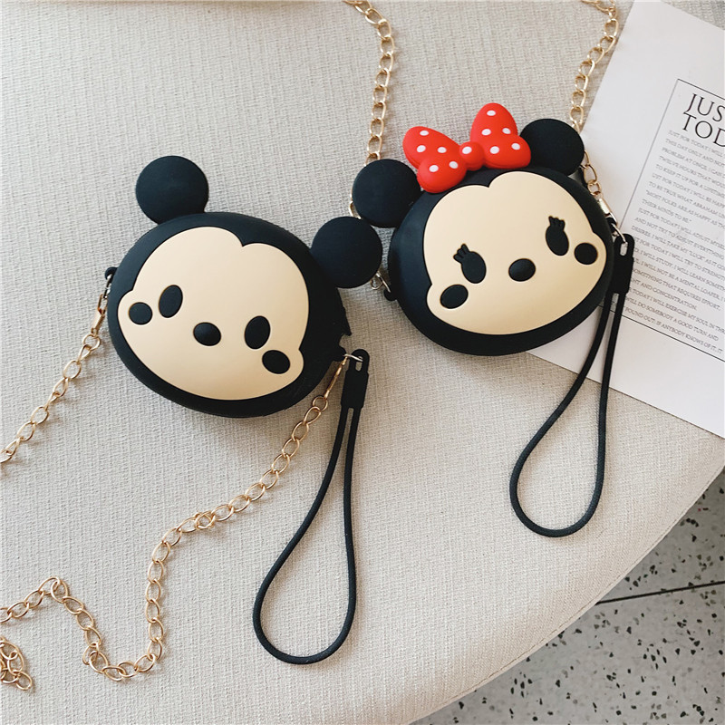 Mini mini bag, new Korean children's style 2020 chain single-shoulder crossbody bag, cute cartoon round bag for girls, trendy