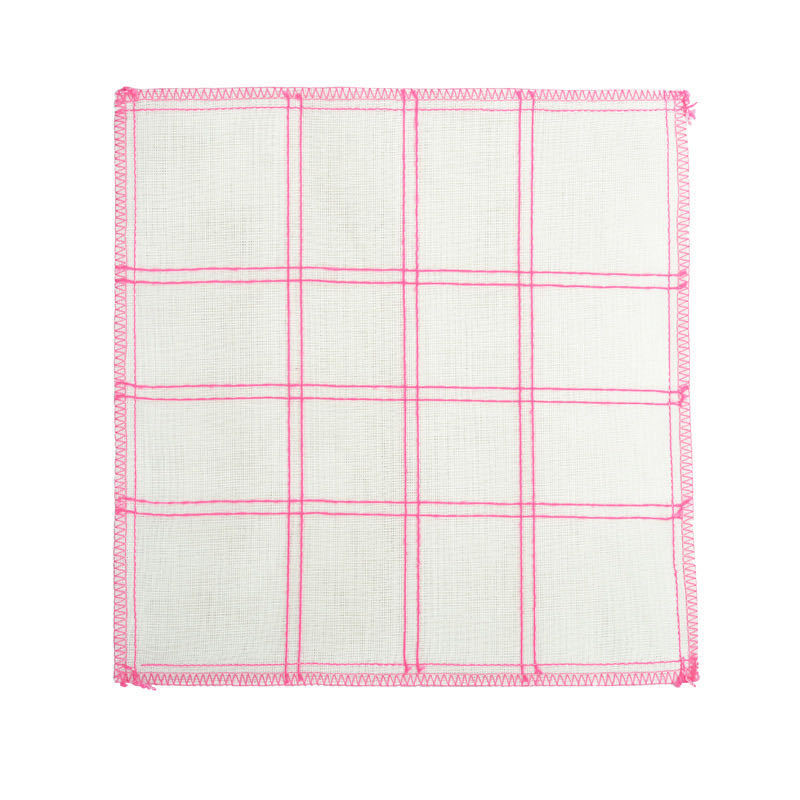 7-layer 36*36cm checkered wood fiber dishcloths, kitchen cleaning cloths, rags, oil-free scouring pads Item Picture