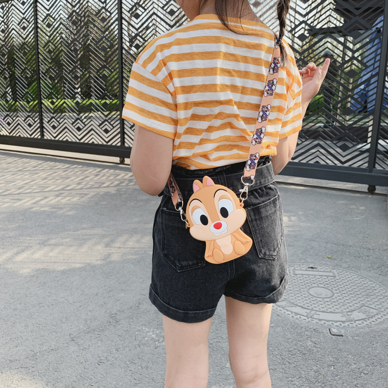 Silicone 2021 New Children's bags, fashionable cartoon KT cat shoulder bag, Girls' mini crossbody bag, Girls' coin purse Specification image