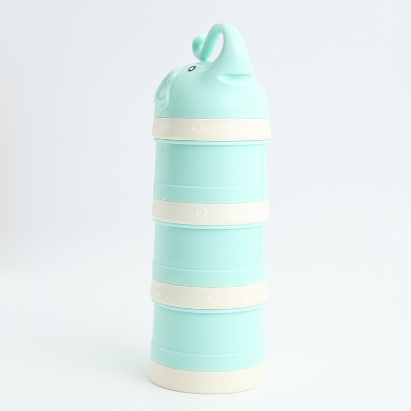 新款彩色奶粉盒 独立分层奶粉格 外层便捷携带奶粉盒详情图5