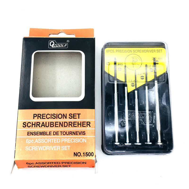 5pc.6pc dos elementos tornillo batch set pequeño destornillador combinación reloj batch starter box wholesale Specification image
