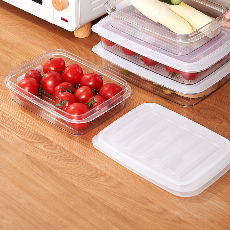 塑料保鲜盒微波炉便当盒 透明冰箱食物收纳盒 外卖密封水果盒批发详情图4