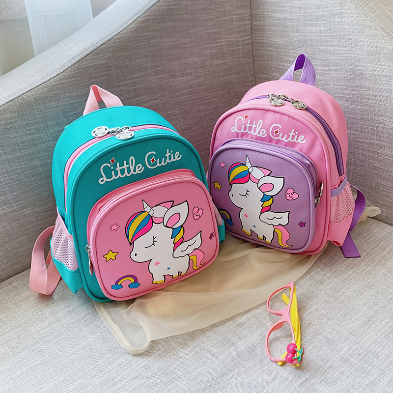 New style of kindergarten schoolbag, children's backpack, shoulder bag, Korean cartoon bag, shoulder anti-wandering children's bag, factory direct sales