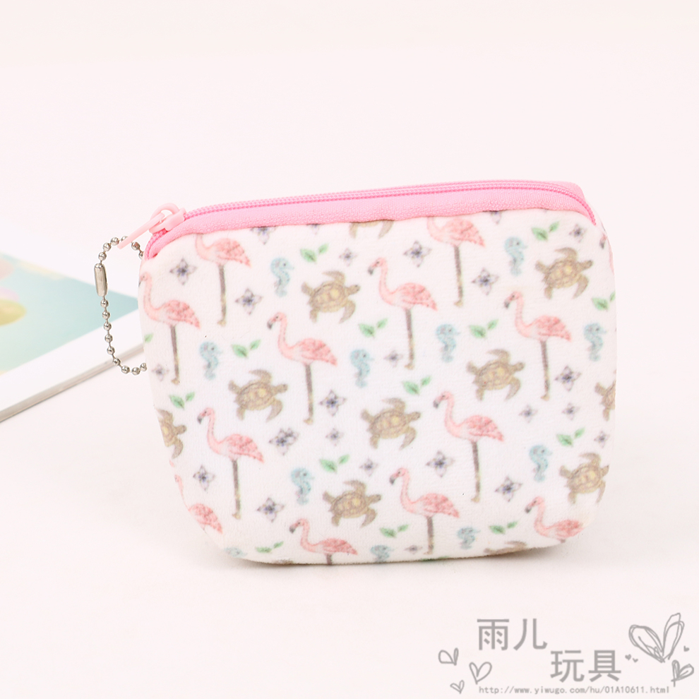 Fashionable printed pocket small women's coin purse, Korean style cute summer fresh and clean, ins coin bag, small and portable Item Picture