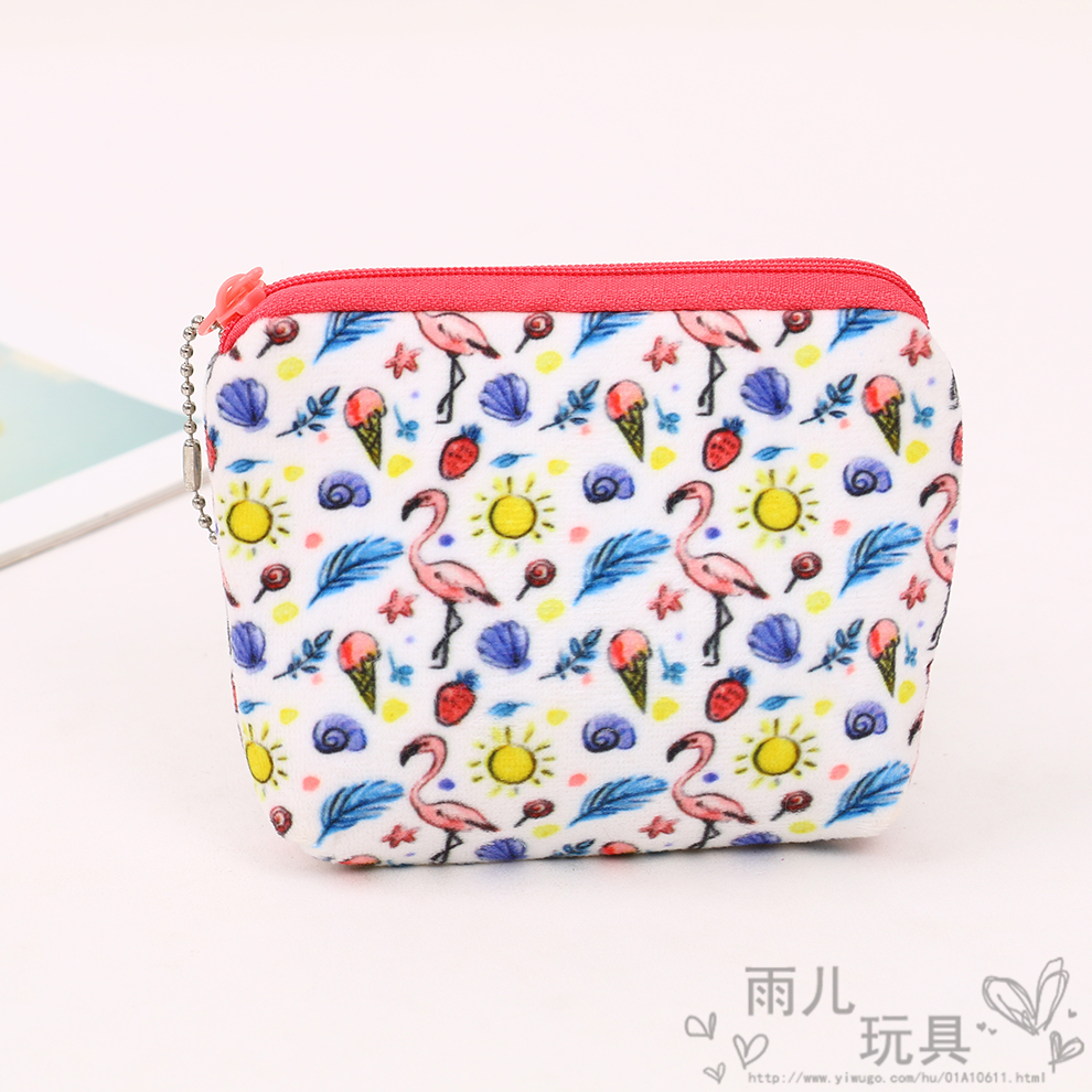 Fashionable printed pocket small women's coin purse, Korean style cute summer fresh and clean, ins coin bag, small and portable details Picture