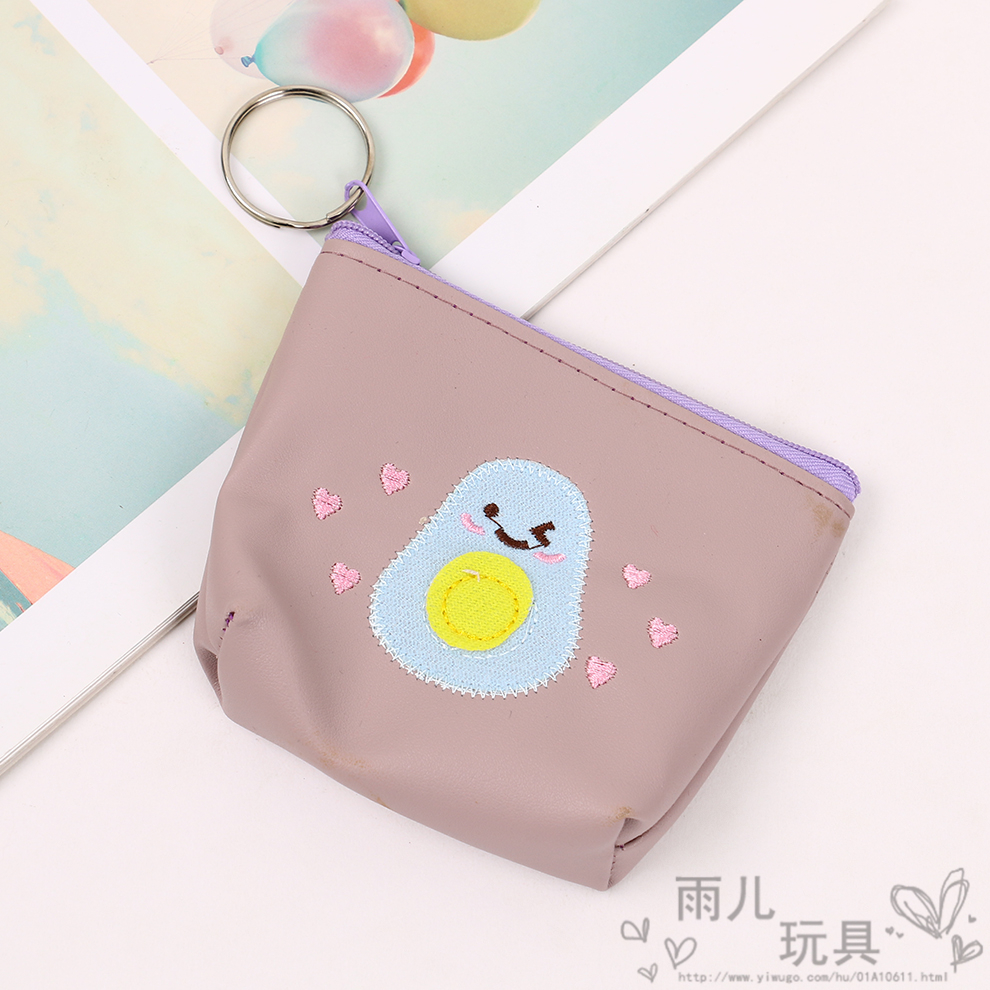 Korean cartoon coin coin coin purse, coin bag, avocado cute key case, mini hand-held bag, small wallet Application Scenario