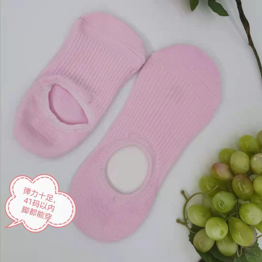 12 pairs of women's cotton invisible boat socks, low-top shallow-mouth silicone heel anti-slip Korean-style short socks, non-dropping heel anti-odor socks details Picture