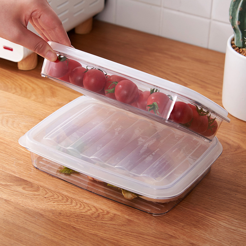 塑料保鲜盒微波炉便当盒 透明冰箱食物收纳盒 外卖密封水果盒批发详情图2