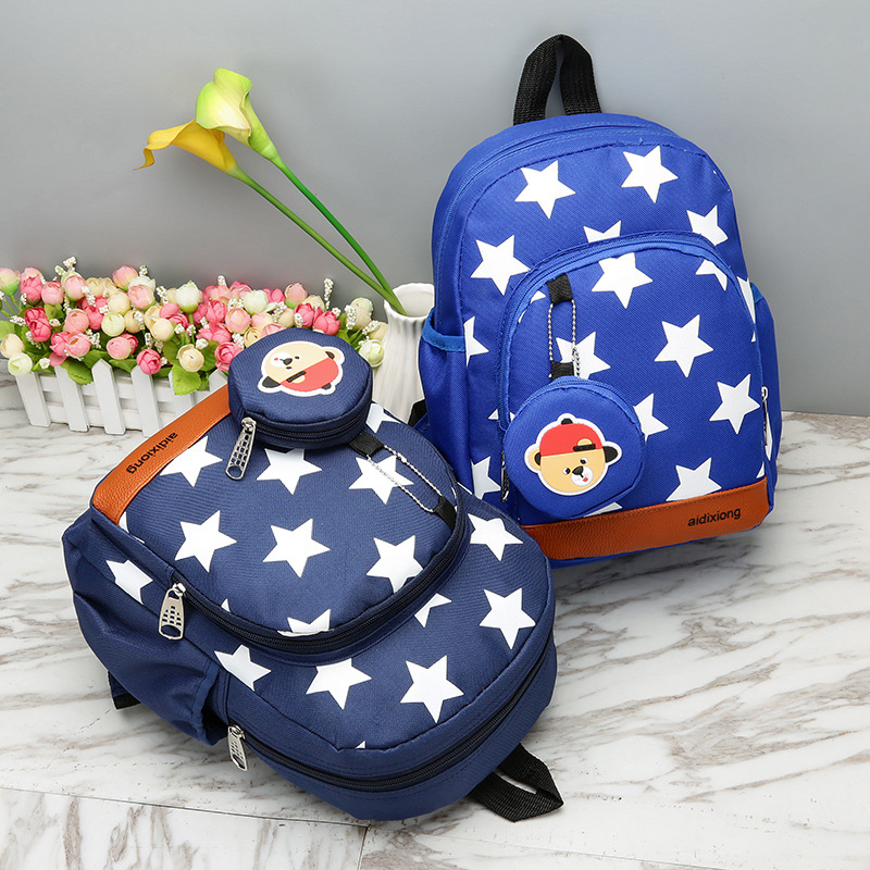 2021 New children's schoolbag for boys and girls, fashionable and trendy, for the 1-3-6 senior class, backpacks details Picture