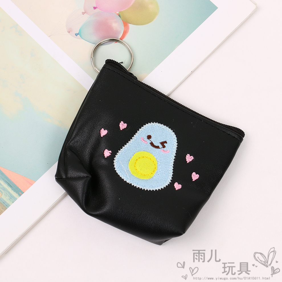 Korean cartoon coin coin coin purse, coin bag, avocado cute key case, mini hand-held bag, small wallet Item Picture