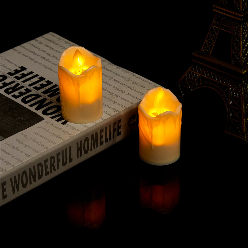 led electronic candle lights, wedding and birthday scene decoration props, simulated swinging candles, tea wax Specification image