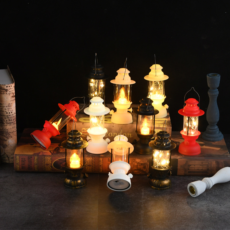 Wholesale of retro palace lanterns, LED electronic candle lights, hand-held lanterns, wind lanterns, horse lanterns, candles, creative lighting gifts