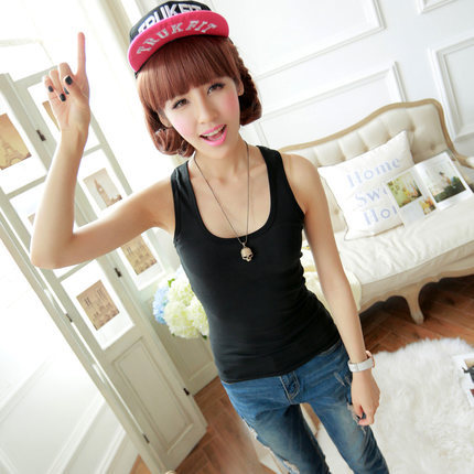 棉质背心女宽松休闲打底工字背心夏2017新款吊带背心女式小背心