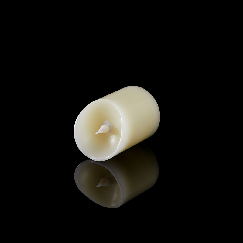 Wave-shaped mouth simulation led electronic candle lamp paraffin bar scene arrangement Romantic wedding decoration fake candle Specification image