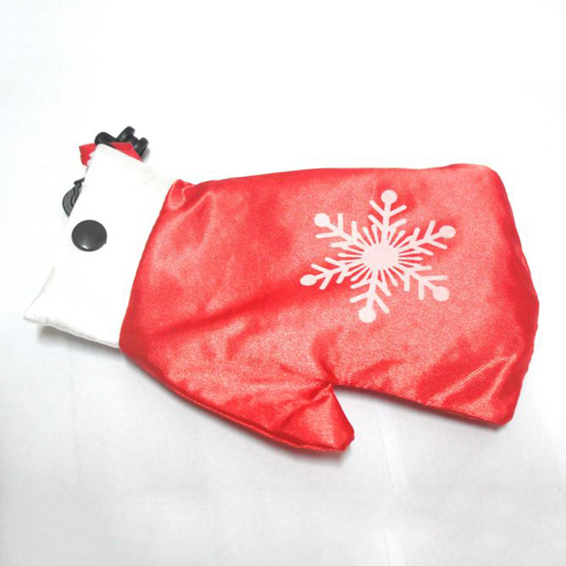 Creative Christmas hats and shoes in stock, polyester flannel Christmas portable folding hand-carry Christmas shopping bags manufacturer wholesale details Picture