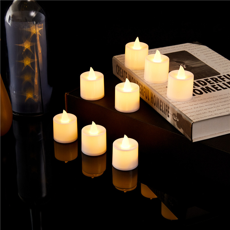 Factory direct sales of remote control candles, LED electronic candles, simulation candles, wholesale of seven-color small tea wax, ambient lighting Specification image
