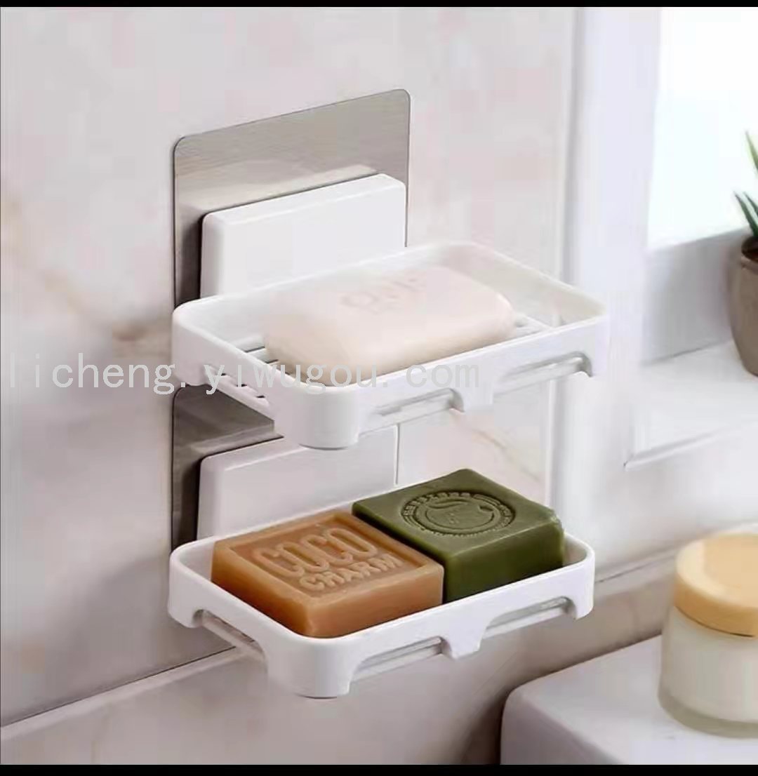 Plastic soap box, suction cup, soap box, soap box Item Picture