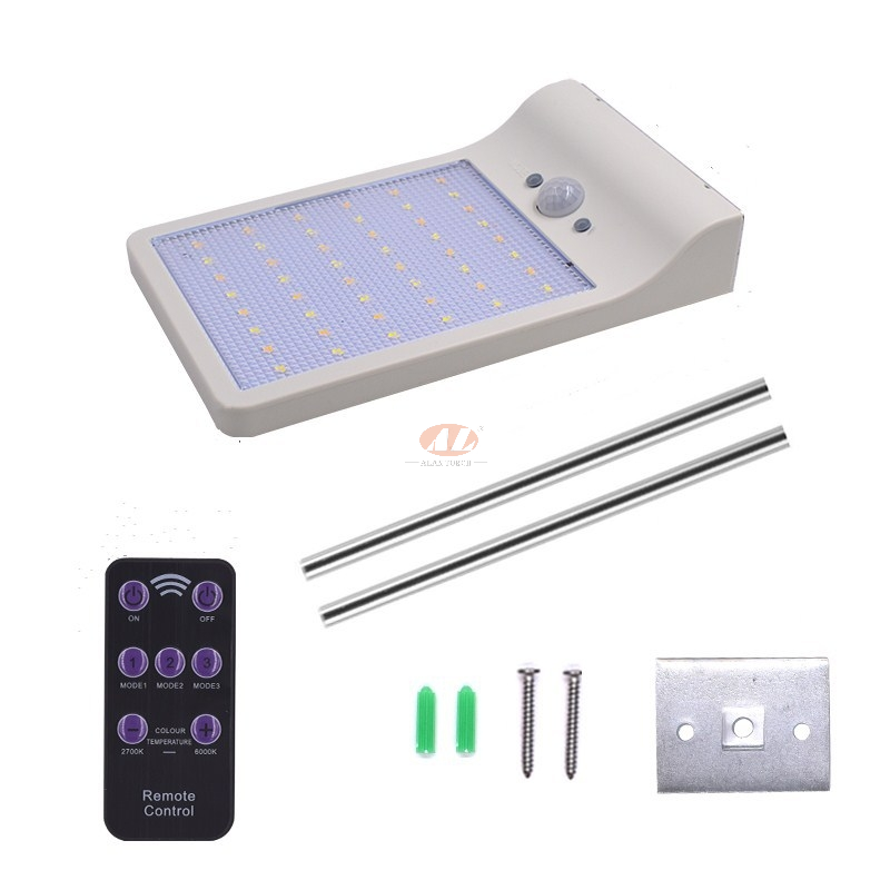 Factory direct sales of 48LED solar wall lamps, adjustable 48LED solar street lamps with side light emission